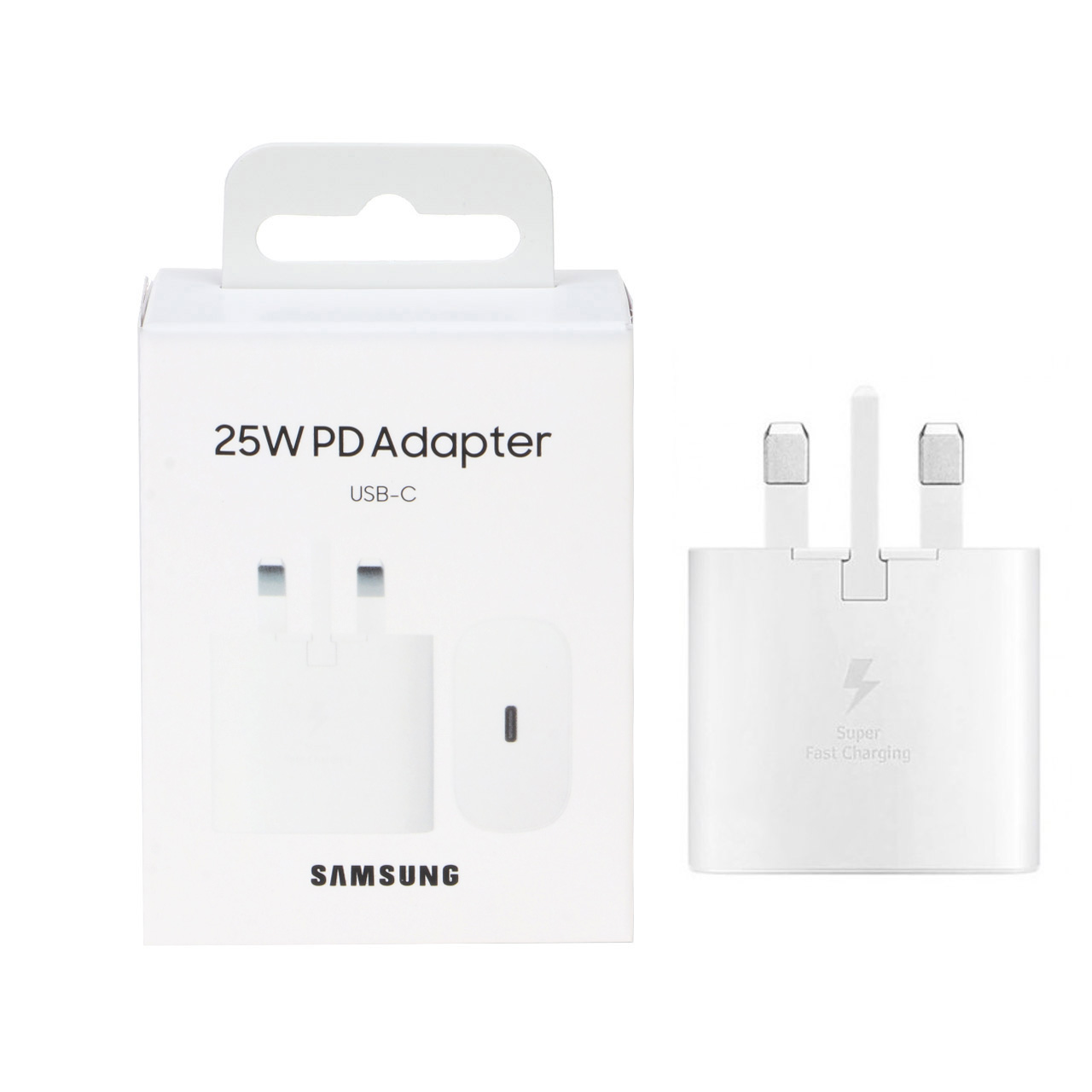 تصویر  شارژر دیواری 3 شاخه PD و فست تک پورت SAMSUNG Type-C مدل EP-TA800 25W - سفید - اصلی